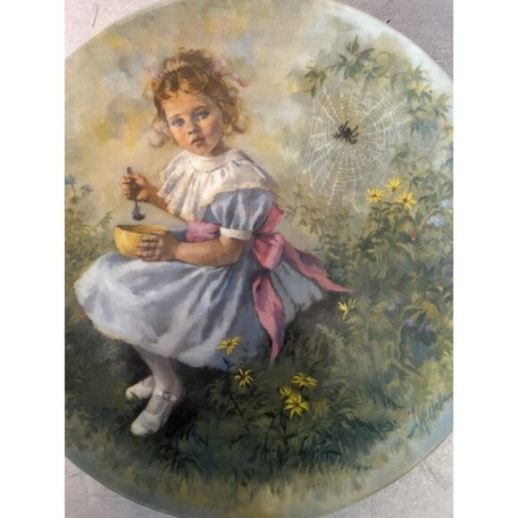 Vtg Little Miss Muffet Collector Plate John McClelland 1981 With Paperwork/Box - Picture 2 of 8